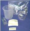 Bucket enema Set with Sterile Lubricating Jelly,Shut-off Clamp, Castile soap and Under buttocks