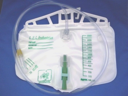 Sterile Standard Urinary Drainage Bag with latex sampling port 