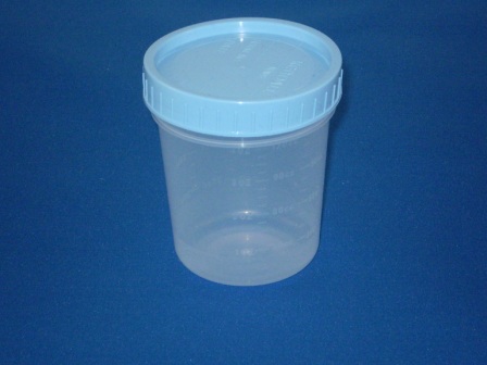 Specimen Cups, Packed Clean With Screw Top Non-Leaking Lid